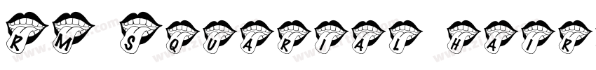 RM Squarial hairline字体转换